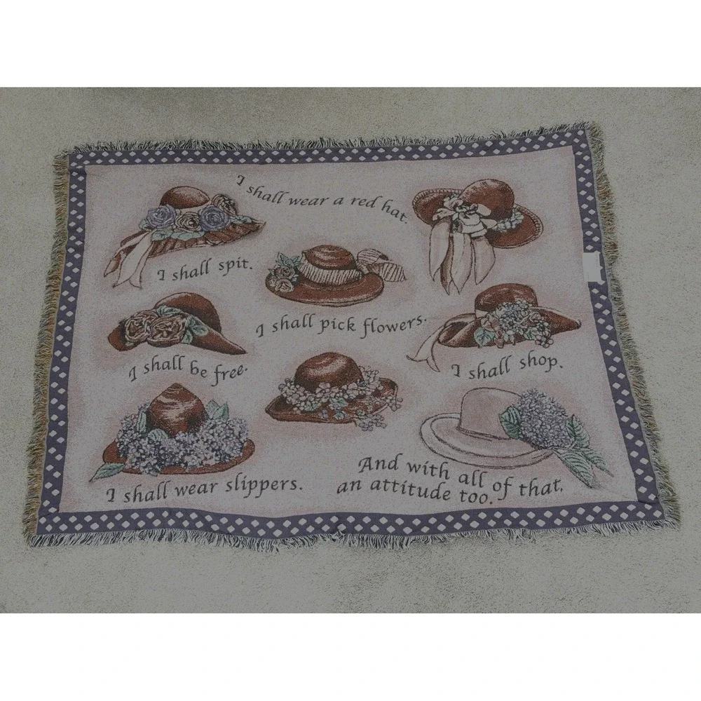 Pure Country Weavers Red Hat Tapestry‎ 1433-T 100% Cotton 73x54